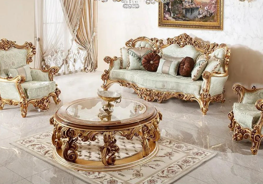 Handcrafted Sultan Sofa Set with Royal Design